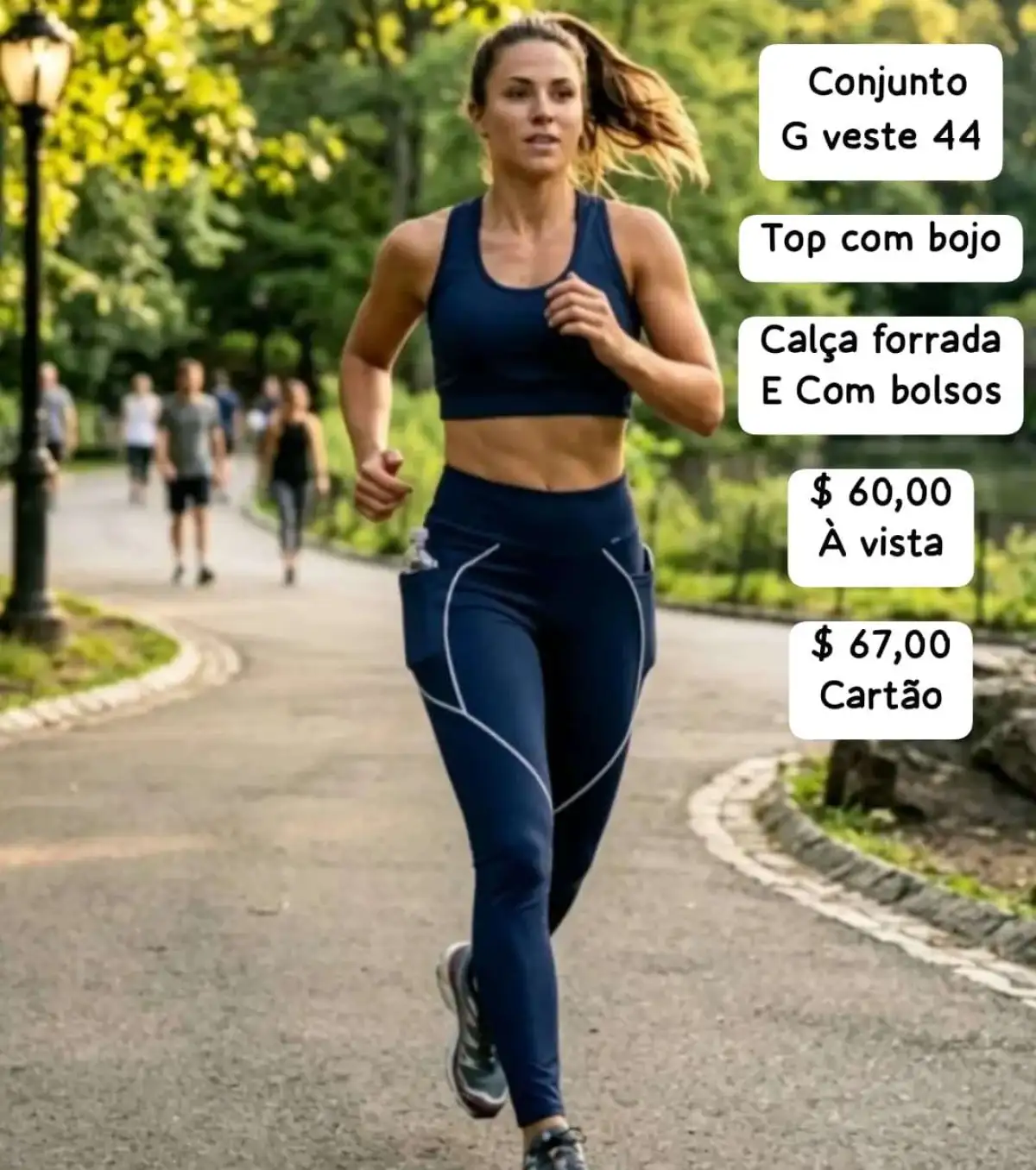 Conjunto de legging G. Cor MARINHO