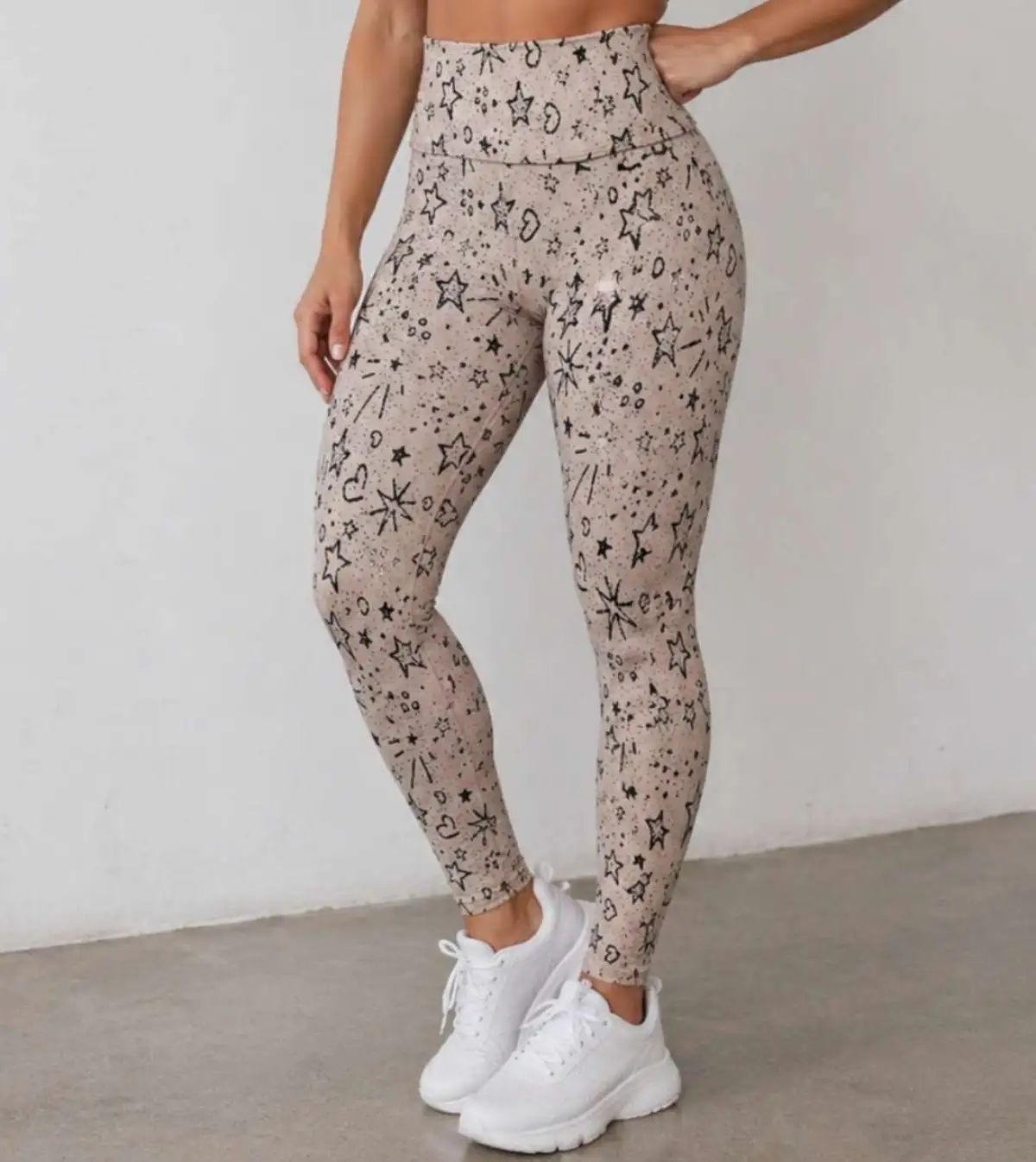 Legging M Jacquard. Cor: Nude