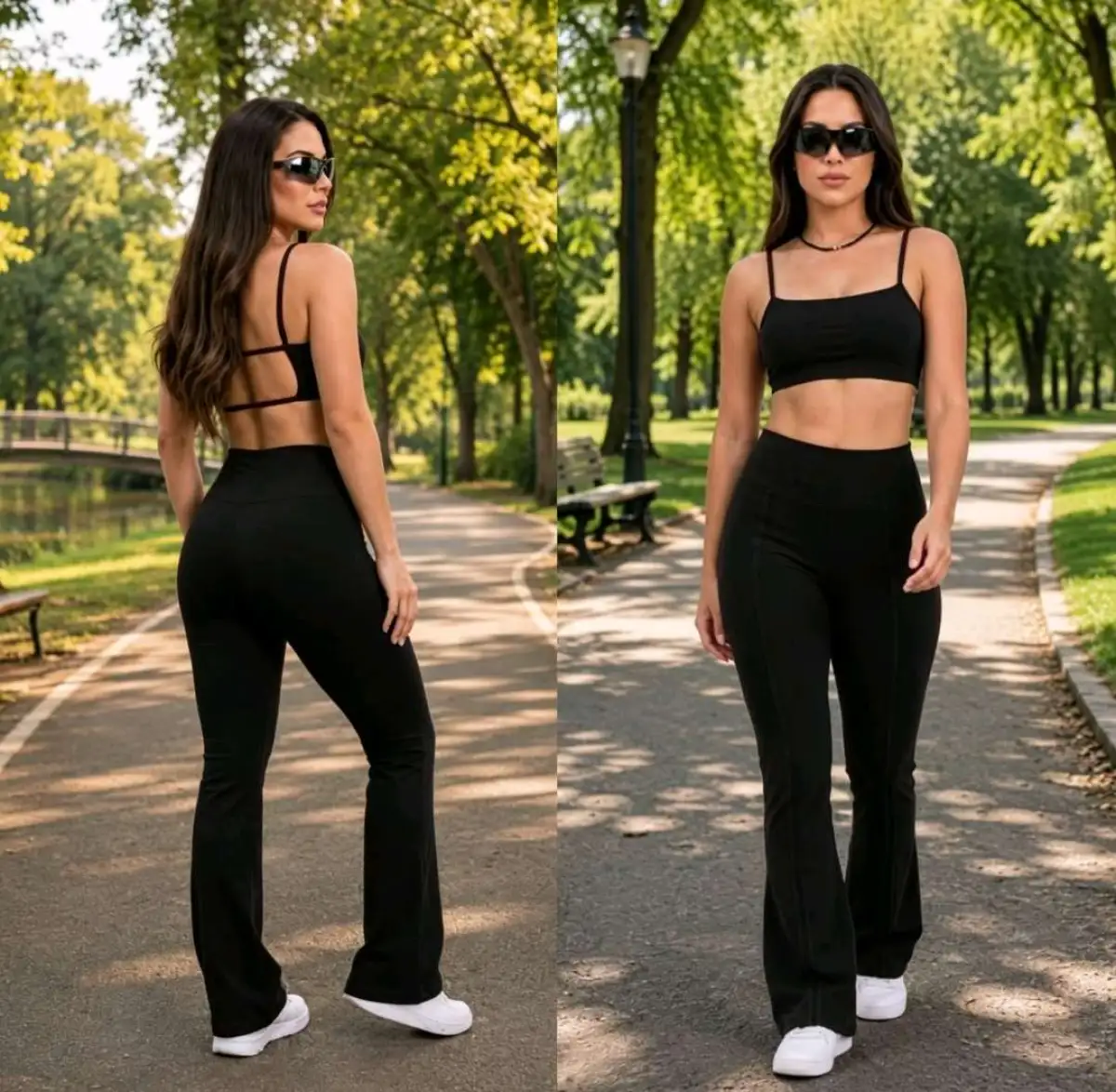 Conjunto de Legging P. Flert. Cor PRETA