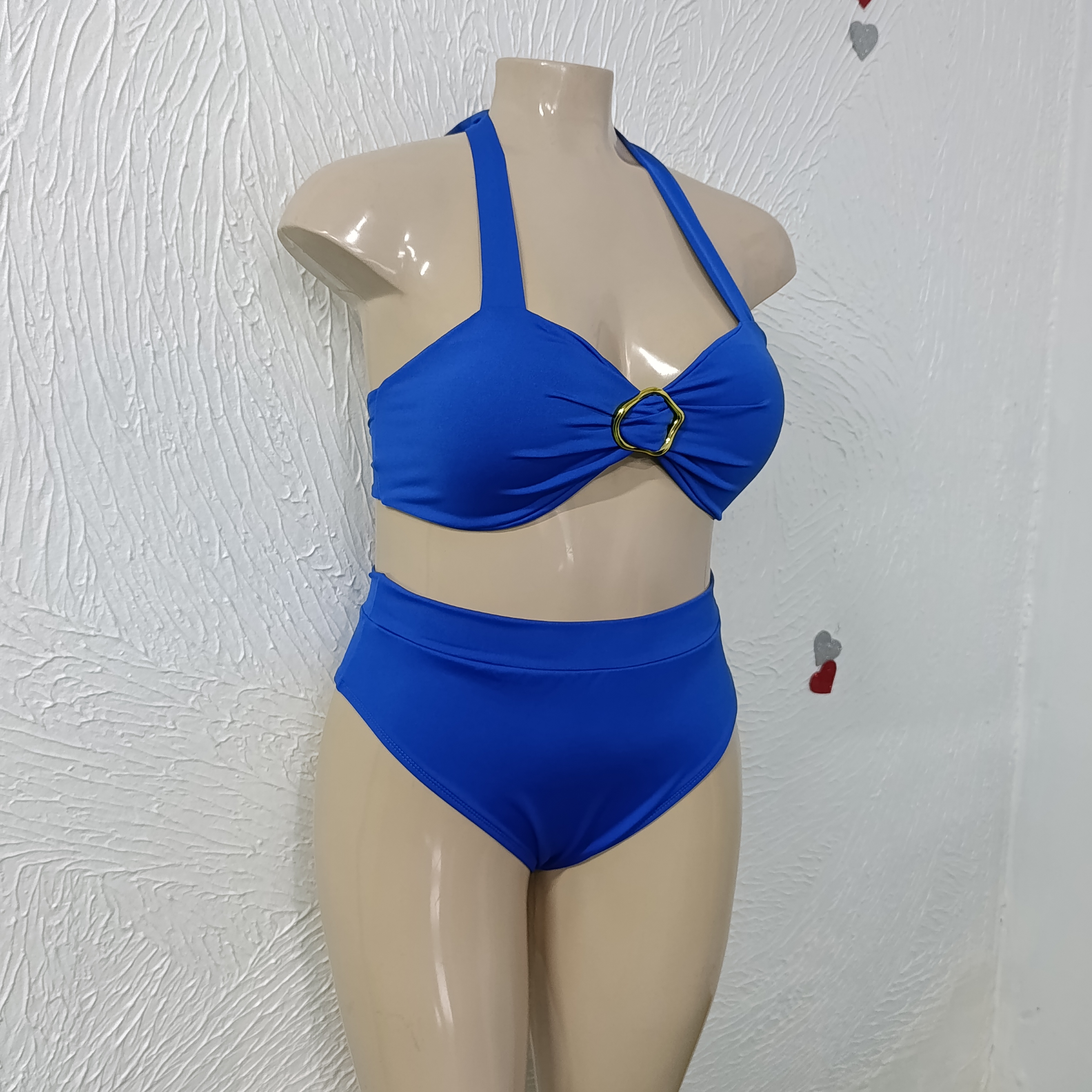 Biquíni Plus Size veste até 54. REF. 115.02.26 cor AZUL ROYAL
