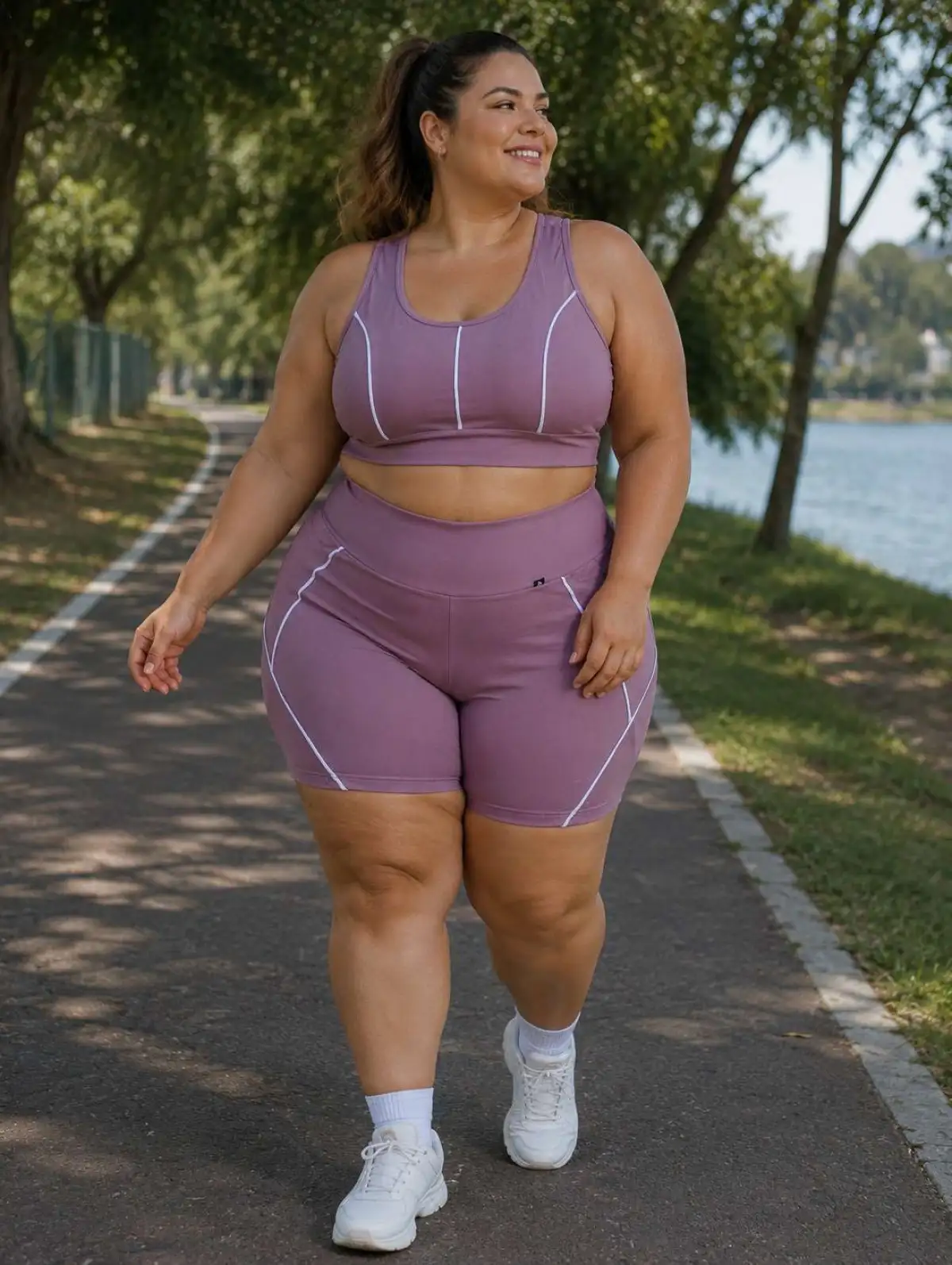 Conjunto de Short GG FORRADO. veste 46.48. mesma COR da foto