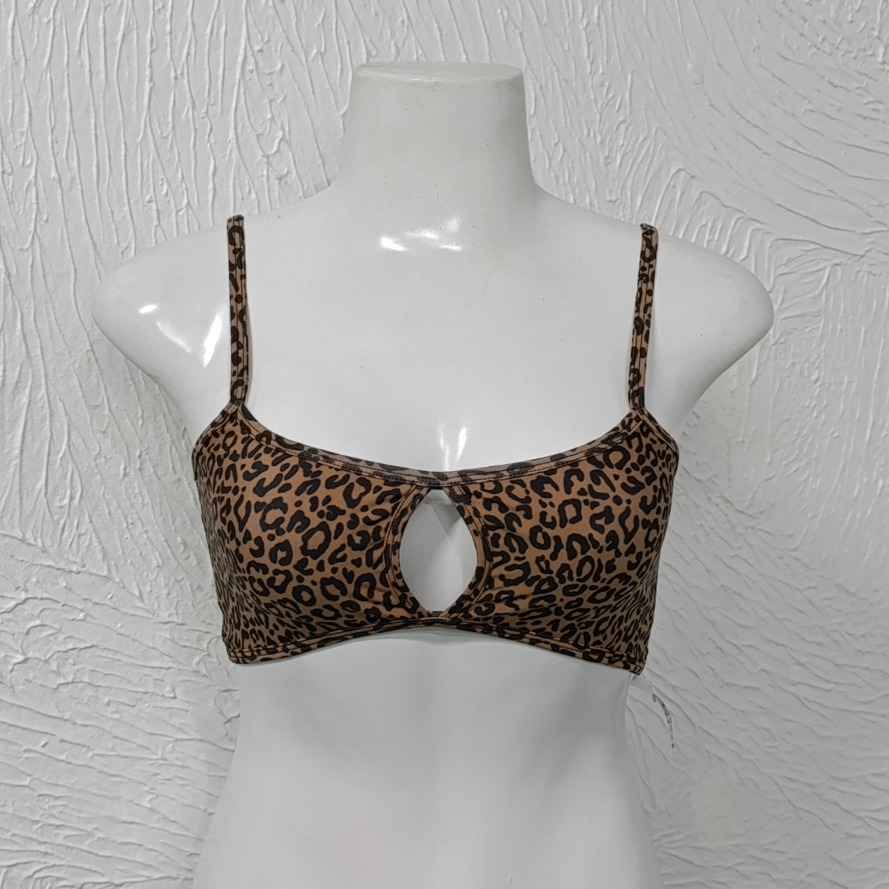 Top M sem bojo. Stefany. Oncinha. Marrom