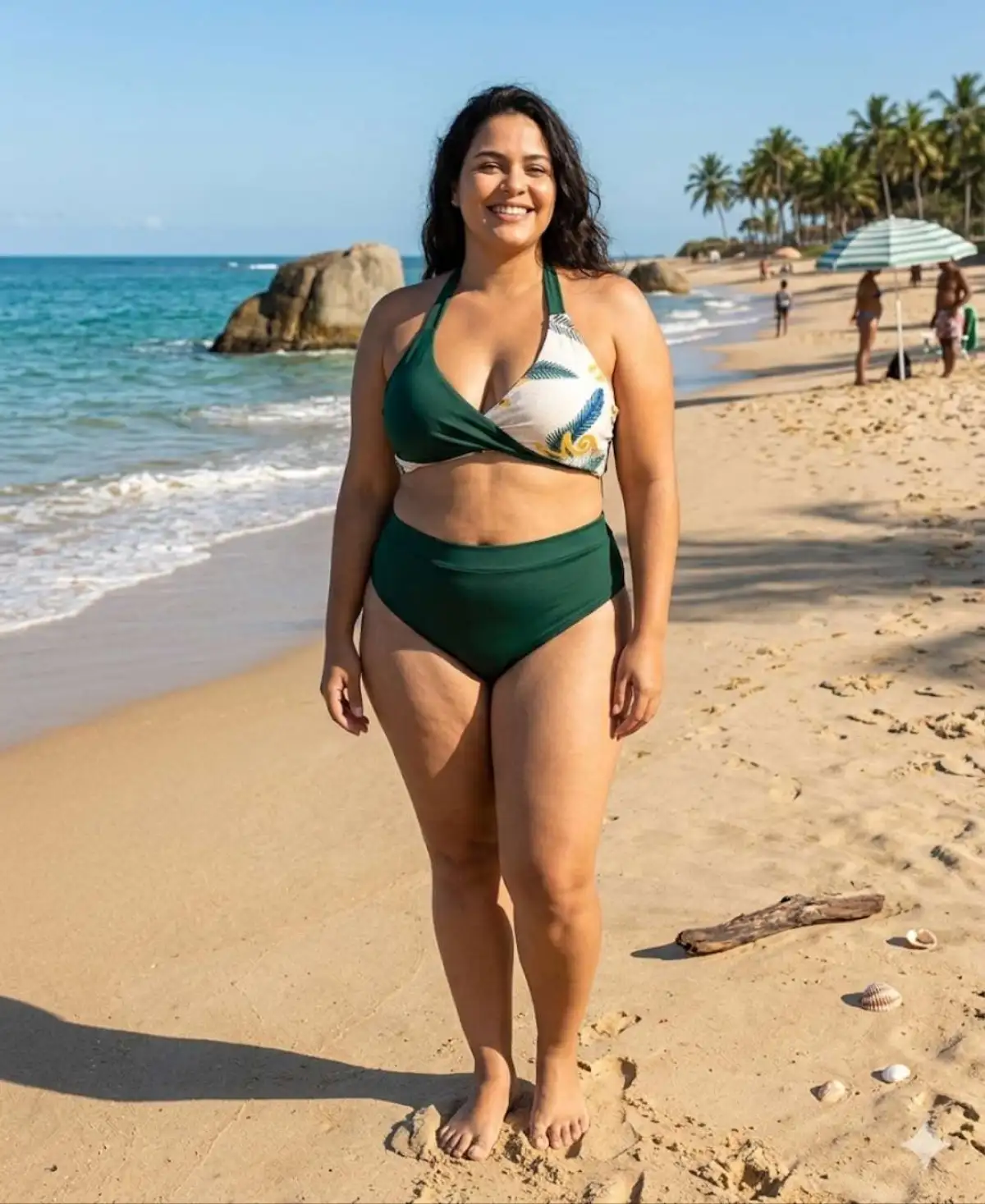 Biquíni Plus Size veste até 54. REF. 115.03.26 verde ESCURO