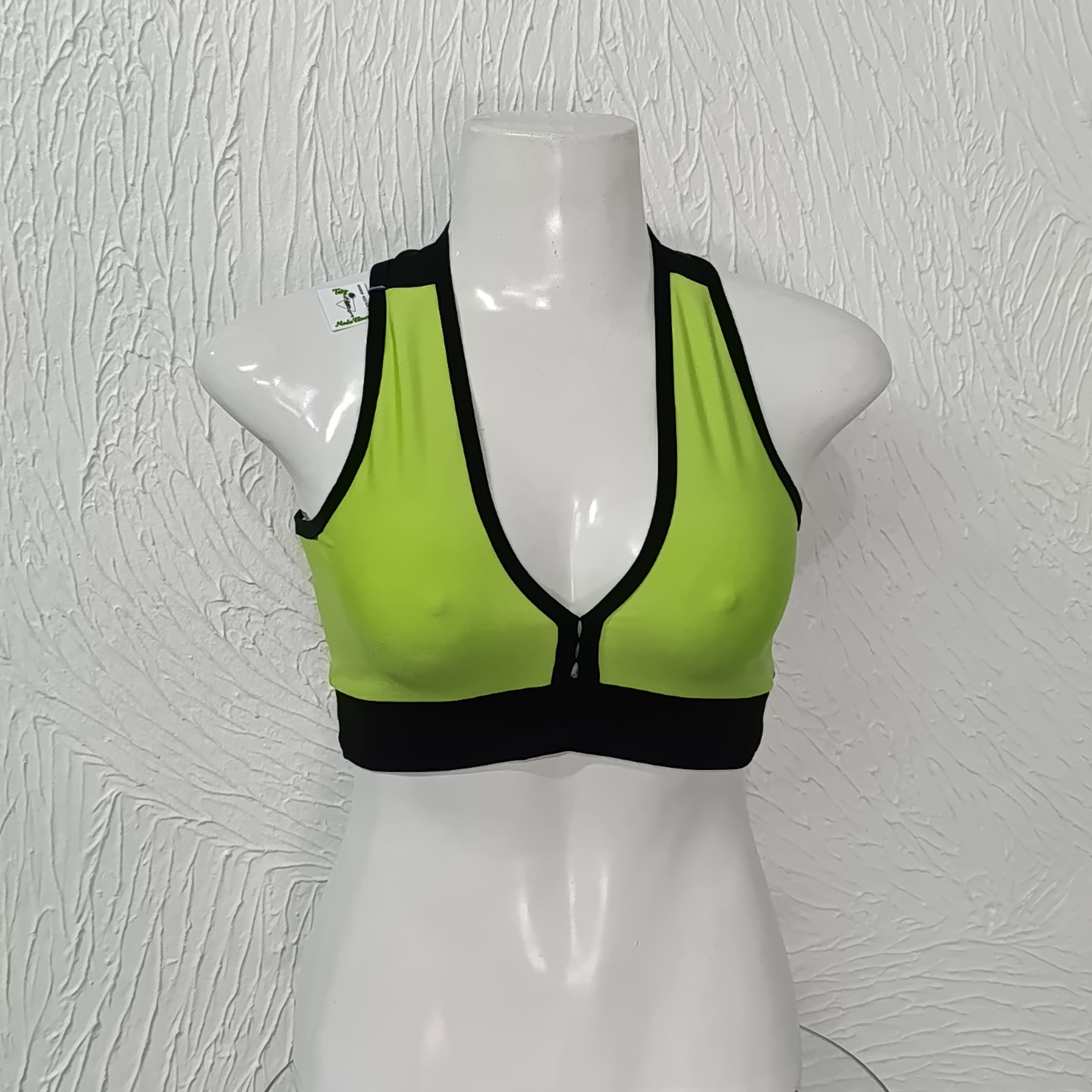 Top G. Sem bojo. Verde Neon com preto