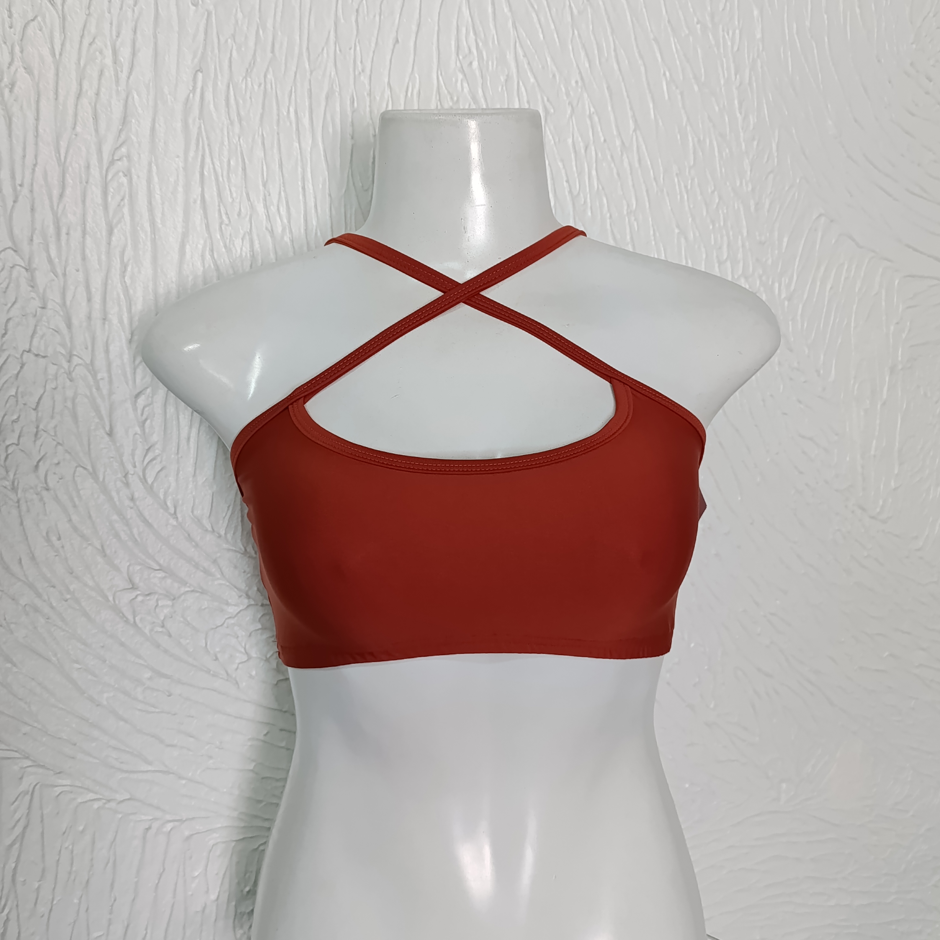 Top G. Sem bojo. Mily. Cor Terra Cota