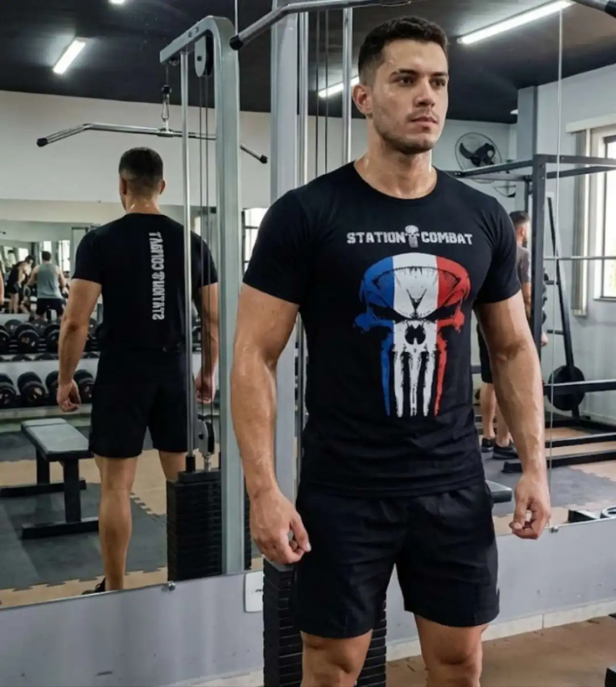 Camisa P STATION COMBAT Preta