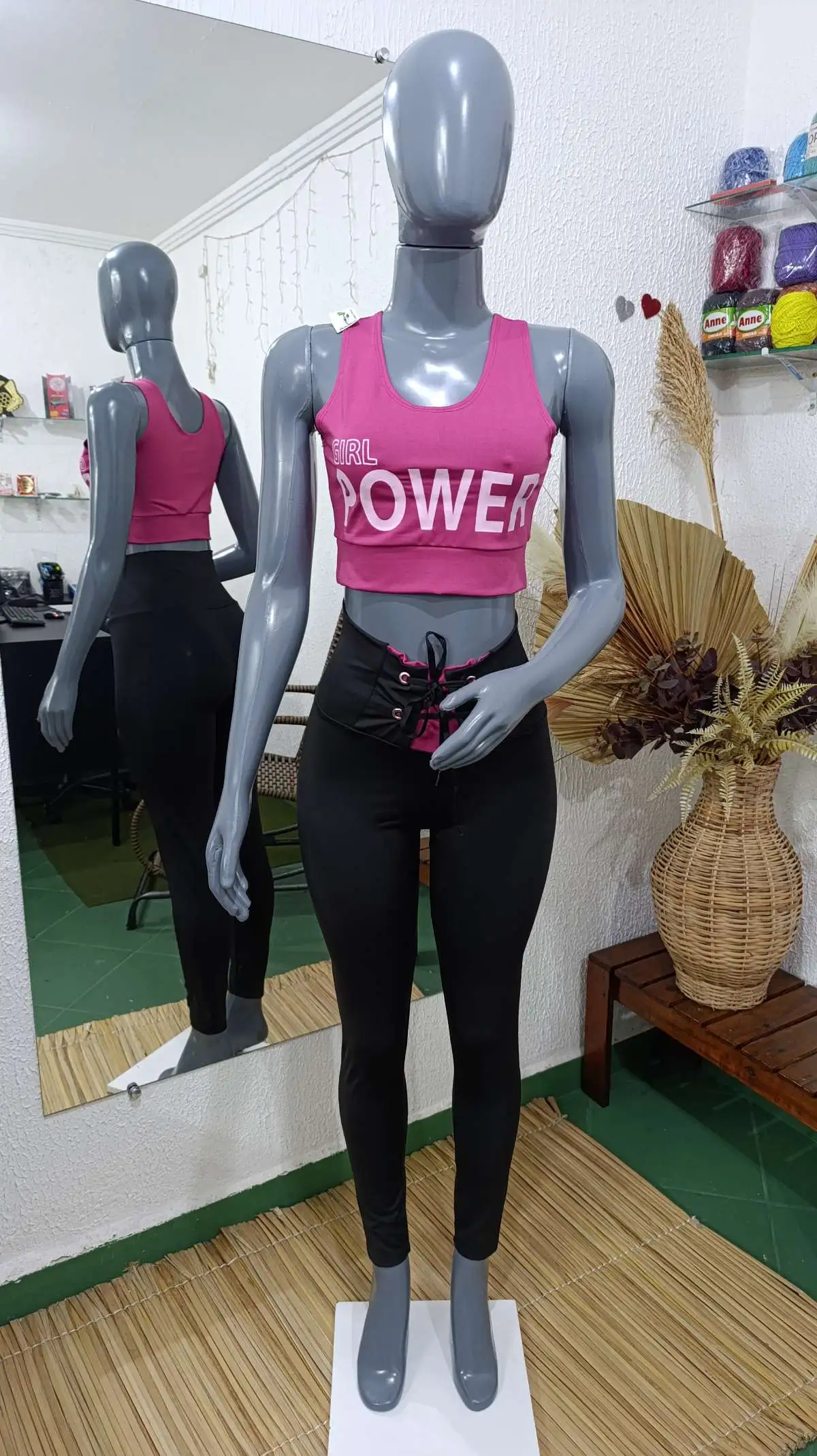 Conjunto de Legging P Calça com cadarço