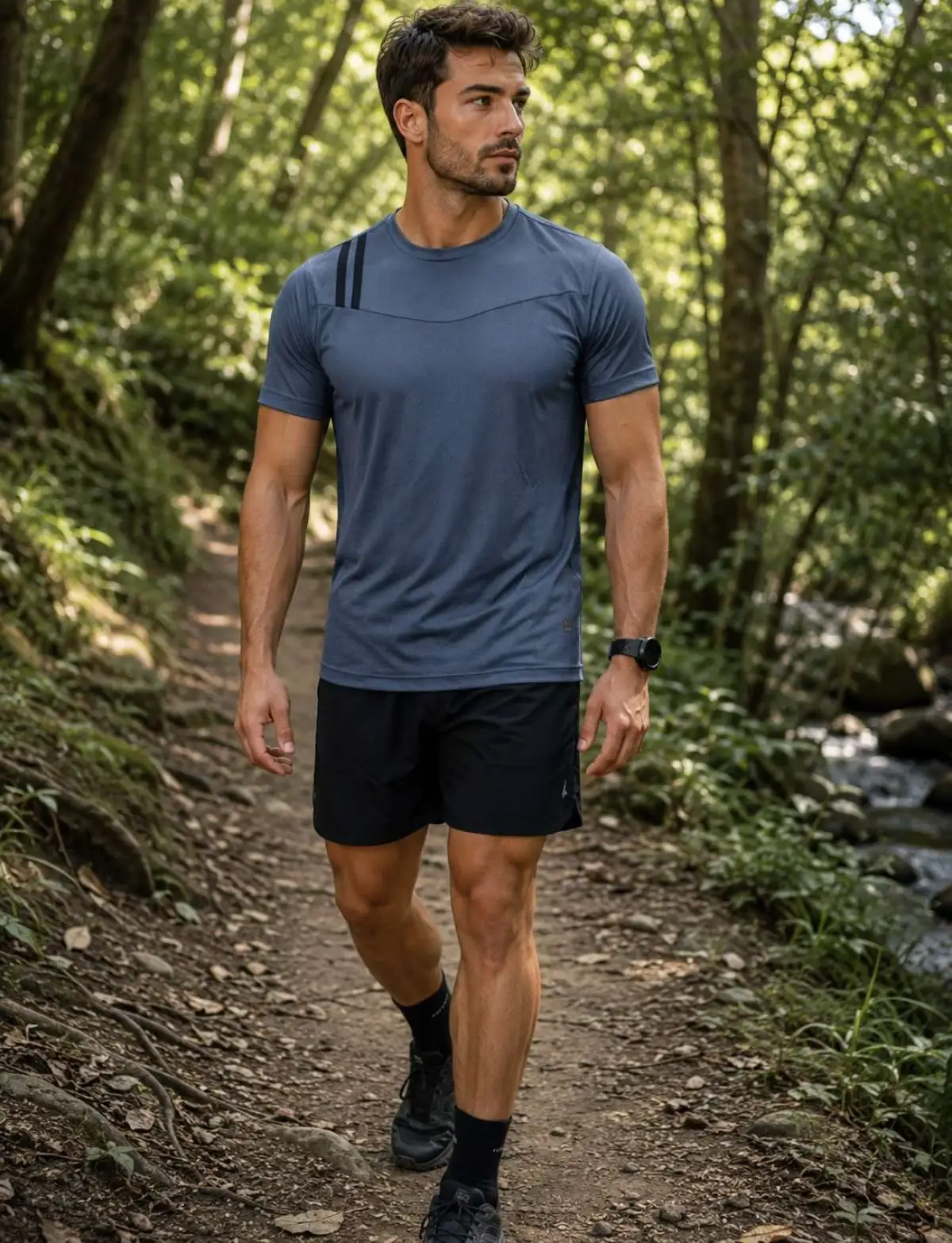 Camisa P Dryfit CUT na cor CINZA ESCURO
