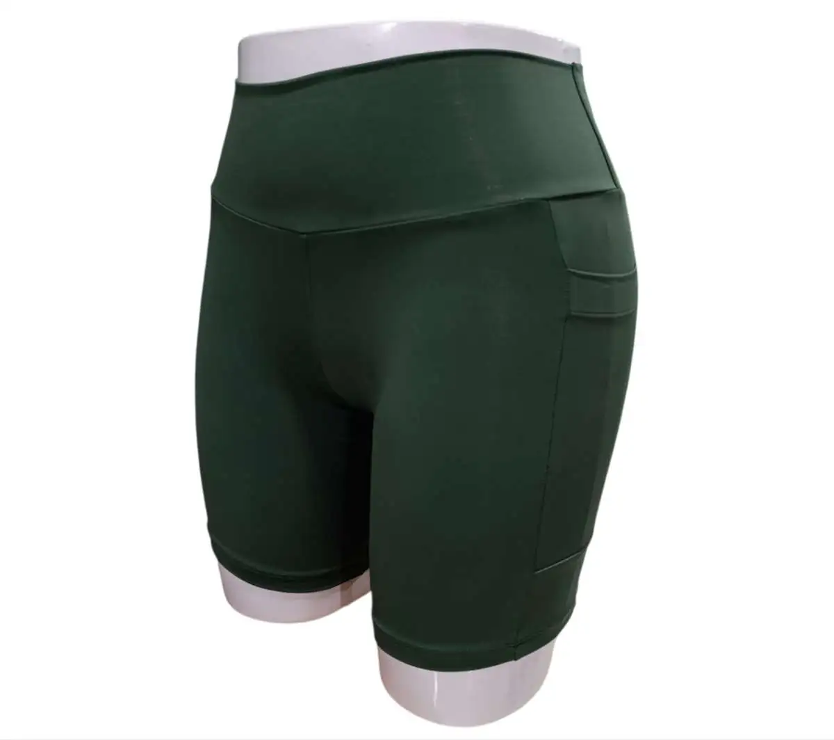 Short GG. Poliamida. Com BOLSOS. Cor: verde Escuro