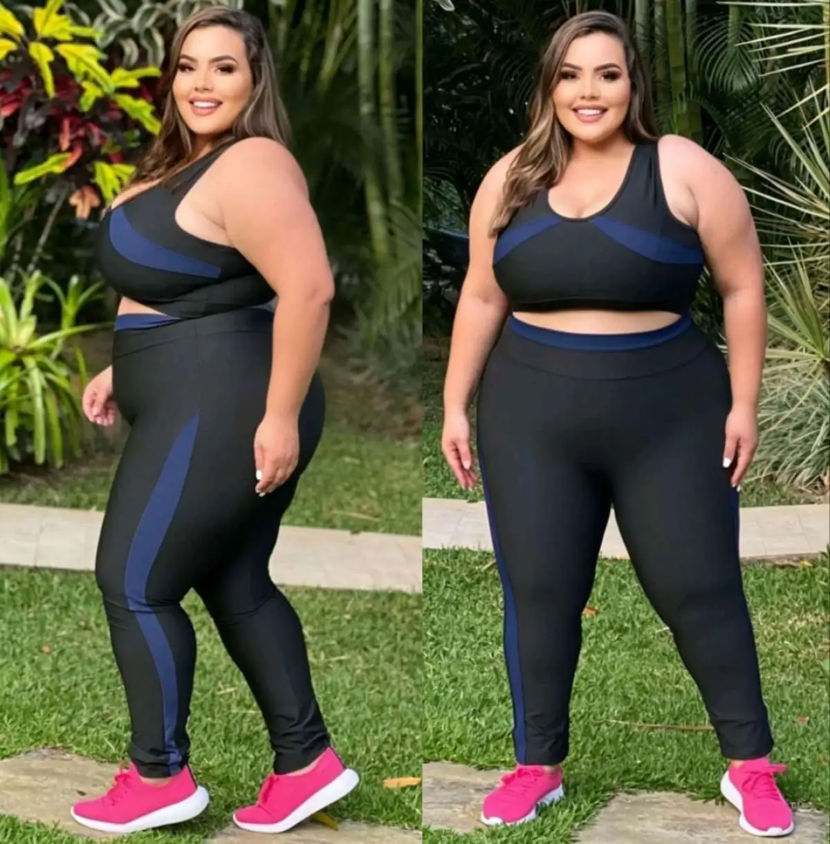 Conjunto de legging G3. Detalhes MARINHO