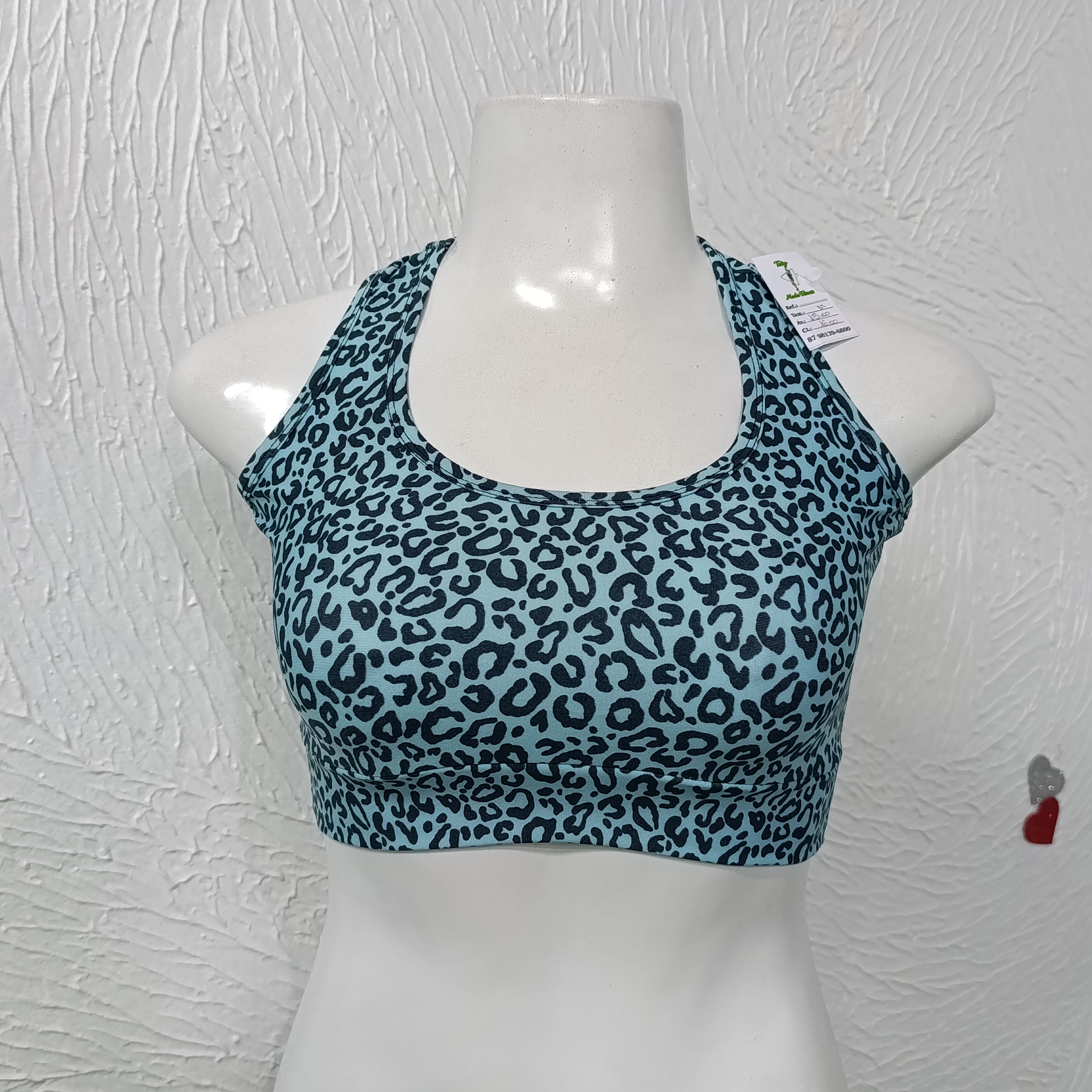 Top M sem bojo. Oncinha azul