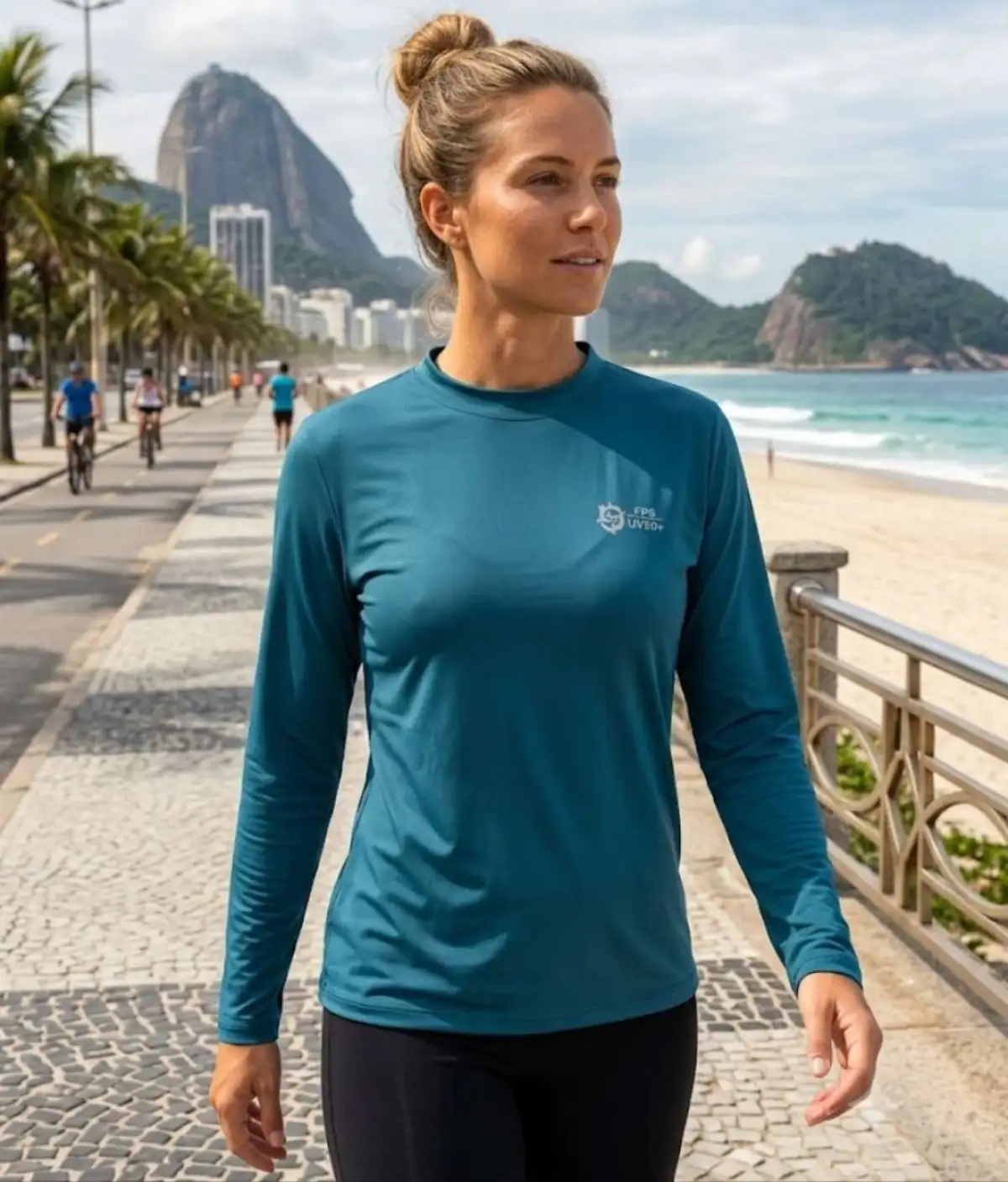 Camisa UV P Azul Petróleo