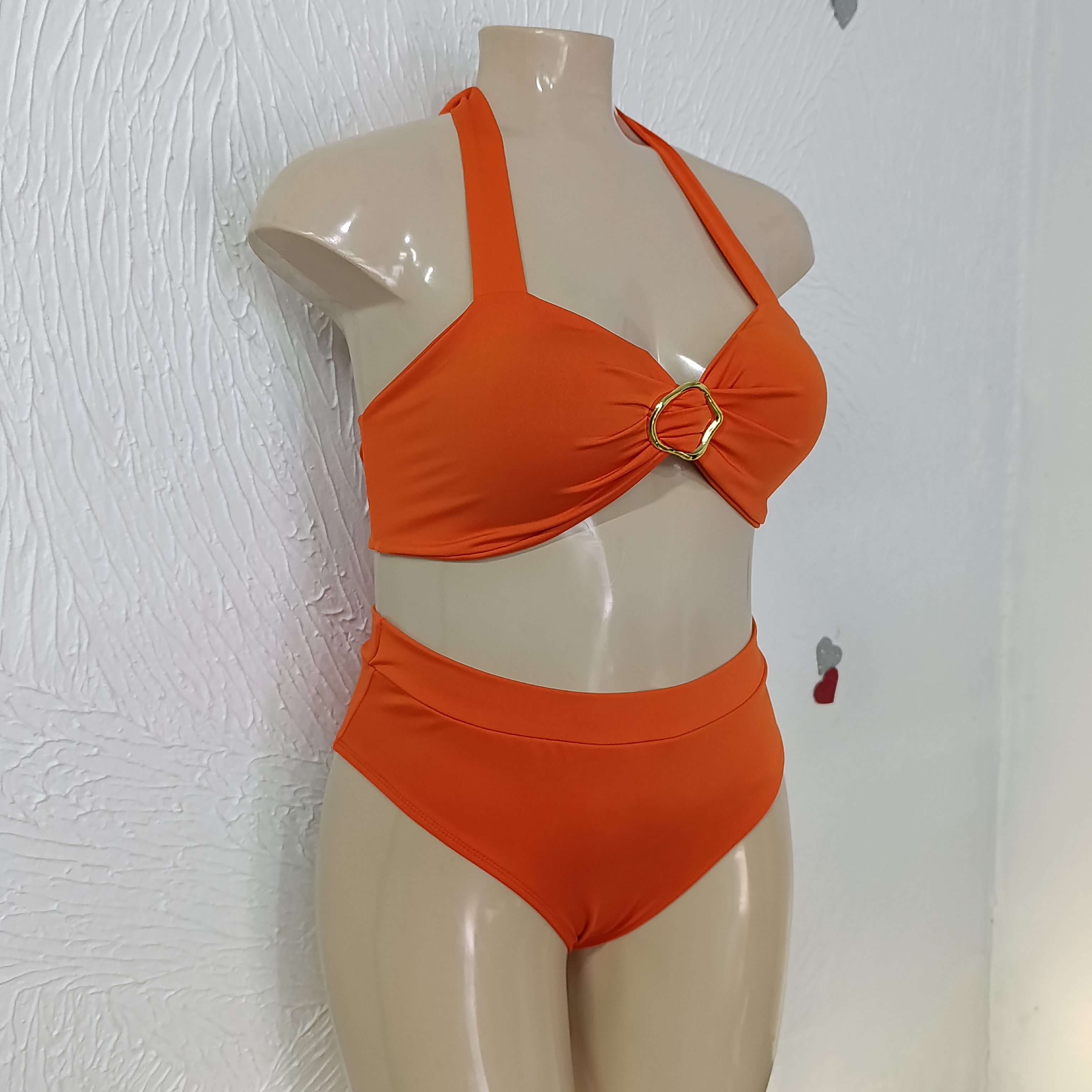 Biquíni Plus Size veste até 54. REF. 115.02.26 cor LARANJA