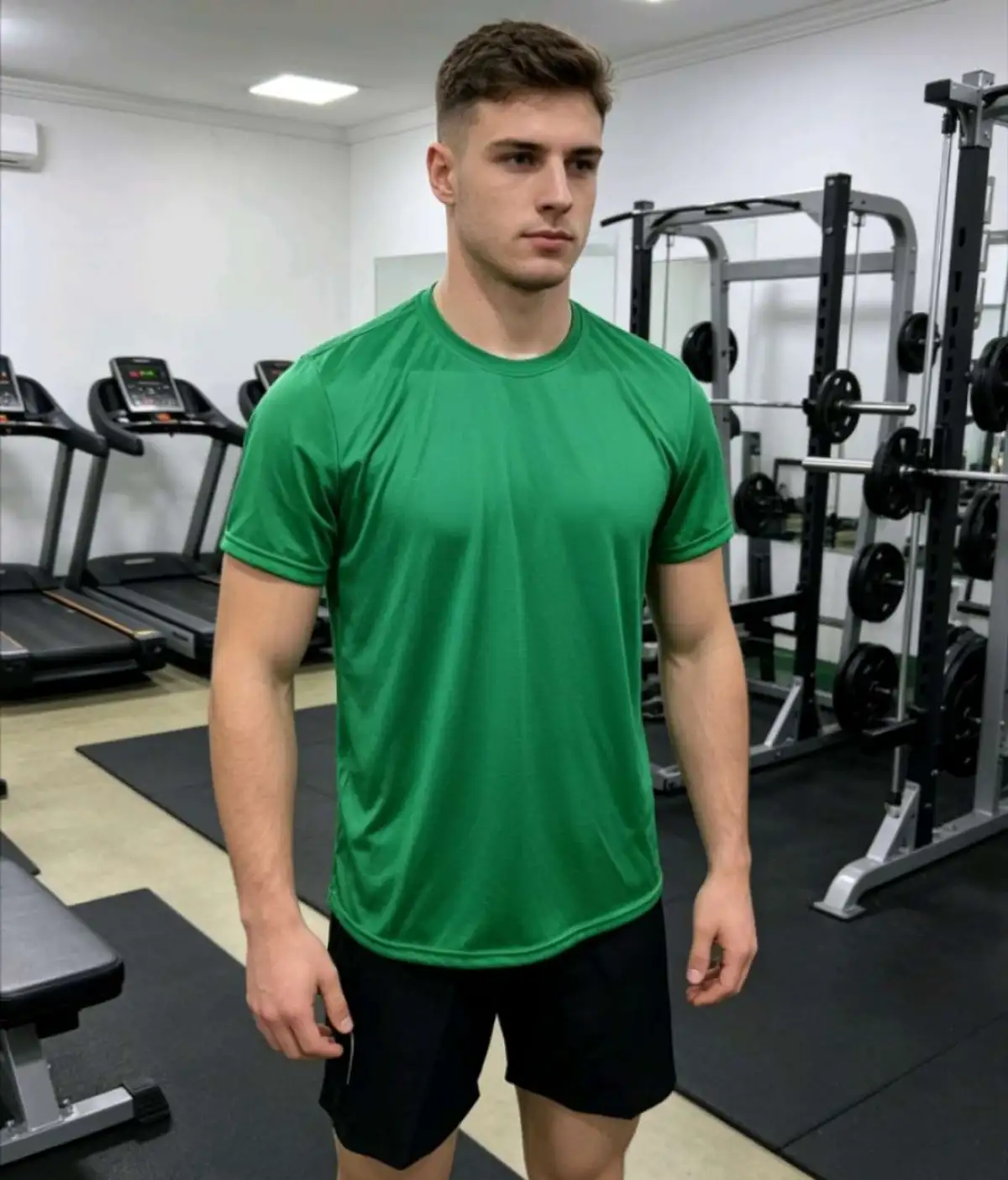 Camisa M Dryfit furadinho verde