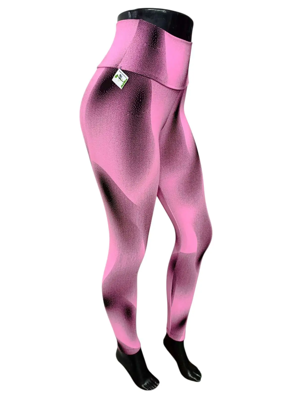 Legging M. Jacquard. Rosa/Preto