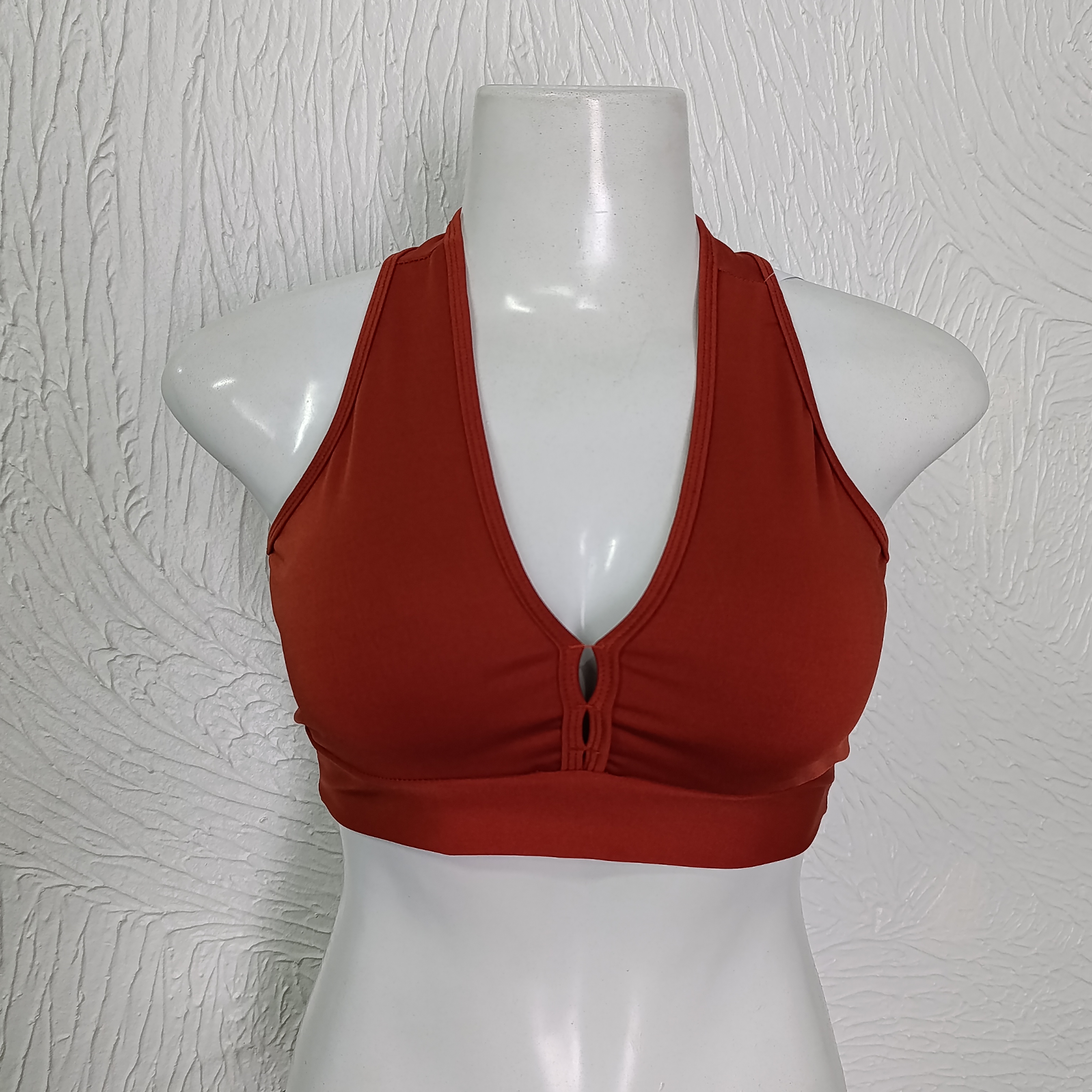 Top G com bojo. Cor Terra Cota