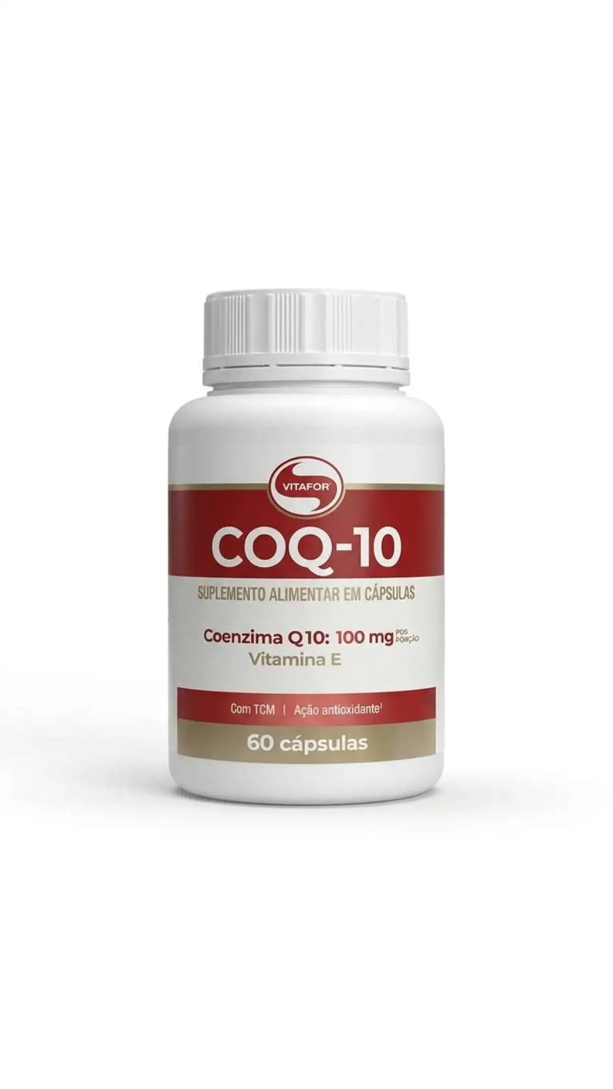 Coenzima Q10 100mg + Vitamina E — 60 cápsulas