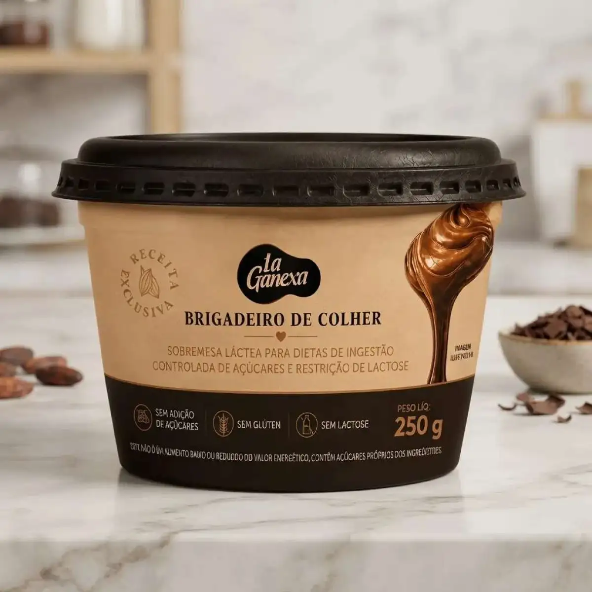 Brigadeiro De Colher Zero Açúcar E Lactose 250g La Ganexa
