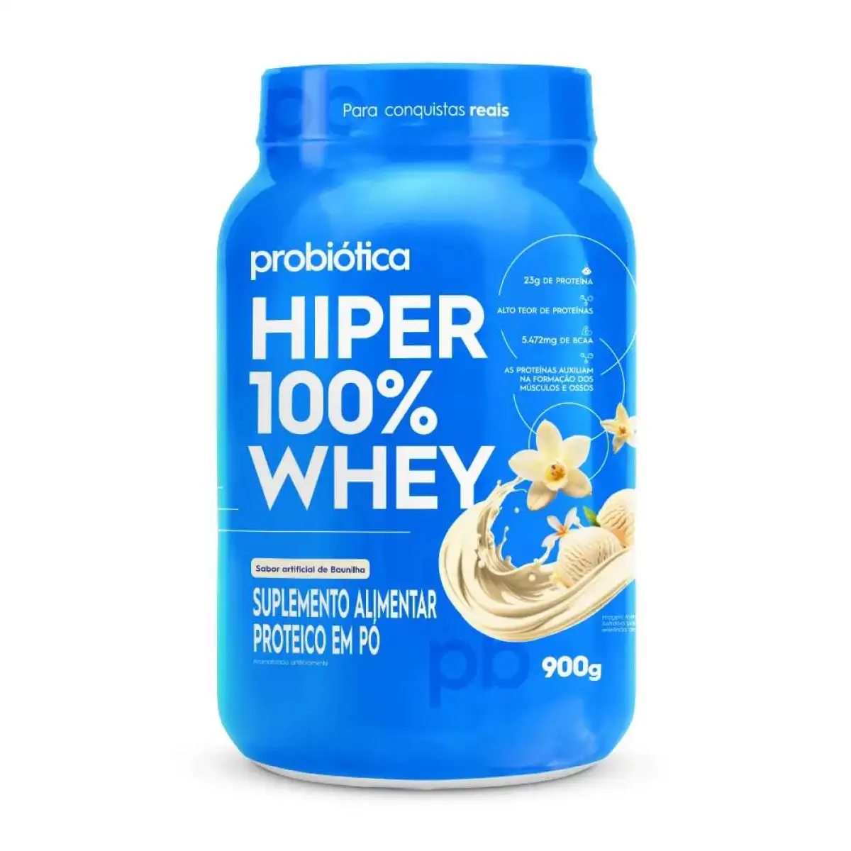 100% Whey Concentrado 900g — Pote