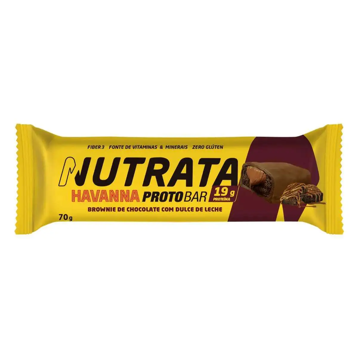 Barra de Proteína Havanna Protobar Brownie e Doce de Leite 70g