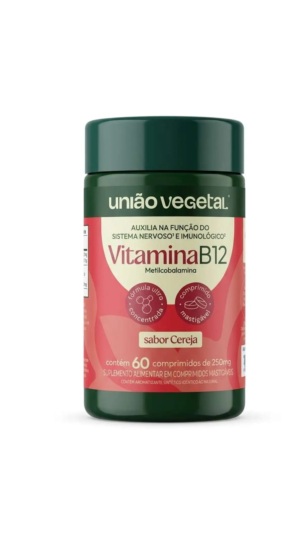 Vitamina B12 — 60 comprimidos mastigáveis
